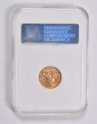 MS60 1912 $2.50 Indian Head Gold Quarter Eagle GOLD CAC NGC