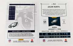 2 Jalen Hurts Rookie Football Cards