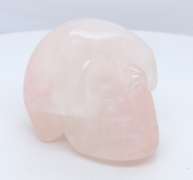 Handcrafted Rose Quarzt Skull