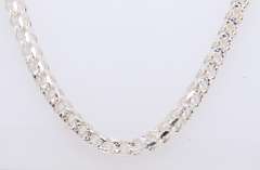 925 Sterling Silver Wheat Silver Chain Necklace