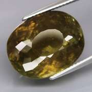 Crazy color! 15.93ct untreated orange green Tourmaline