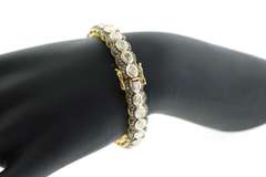 Suggestively Scalloped Diamond Bangle