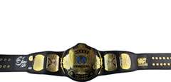 Ric Flair Autographed World Championship Winged Eagle Metal Leather Belt ACOA