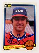 Jerry Koosman Autographed 1983 Baseball Card