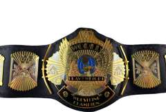 Ric Flair Autographed World Championship Winged Eagle Metal Leather Belt ACOA