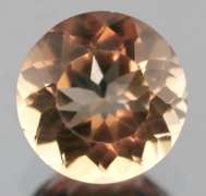 Sparkling 4.27ct champagne Imperial Topaz solitaire