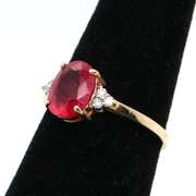 Enchanting Ruby and Diamond 14kt Ring