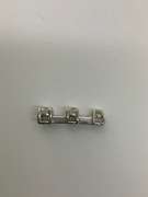 14K WHITE GOLD GRATUATED DIAMOND PENDANT