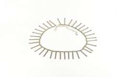 Sterling Silver Crawford Syn. Ruby Bar Fringe Collar Necklace