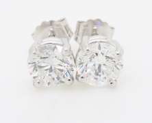 Certified Diamond Stud Earrings