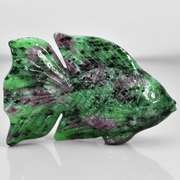 Really cool 54.43ct Ruby in Zoisite carving