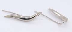 Beautiful White Gold Earrings Climbers