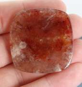 Collectors 77.67ct Copper in Quartz cabochon