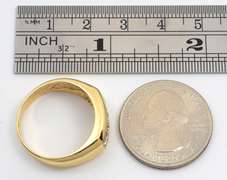 Traditional Man's 3 Diamond Ring