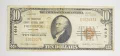1929 $10 Frederick, Maryland United States National Currency