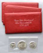 3 1976 3 Piece Bicentennial Unc Silver Sets