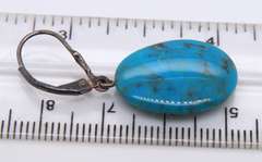 Lot of Vintage 925 Sterling Silver Turquoise Dangle Earrings and Turquoise Pendant