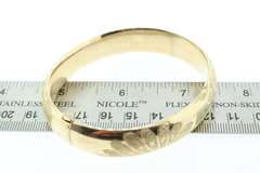 Golden 14k Peacock Bangle Bracelet