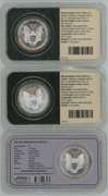 Superb Gem BU 1991, 1998, & 2000 $1 Silver Eagle coins