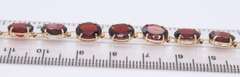Gorgeous Yellow Gold Garnet Bracelet