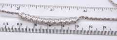 Vintage Italian Sterling Silver Cubic Zirconia Necklace