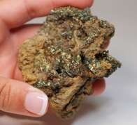 Large multi-crystal 655ct naturally entwined Pyrite