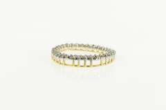 10K Yellow Gold 1.02 Ctw Diamond Round Circle Statement Pendant