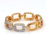 Diamond Chain Link 14kt Band