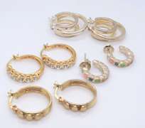 Group Lot of Vintage 925 Sterling Silver Earrings
