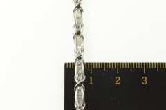14K White Gold 1.25 Ctw Baguette Diamond Classic Tennis Bracelet
