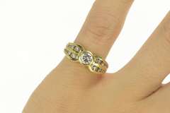 14K Yellow Gold 1.00 Ctw Round Diamond Classic Engagement Ring