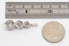 Glittering WG Diamond Pendant