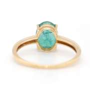 Envious Emerald Solitaire 14kt Ring