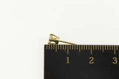 14K Yellow Gold 0.20 Ct Diamond Solitaire Classic Single Stud Earring