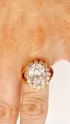 22kt Gold Plated Gemstone Cocktail Ring