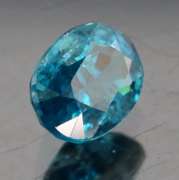 Glittering 2.07ct diamond luster London blue Zircon