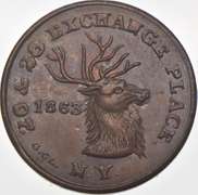 1863 EDW Schulzes Restaurant Civil War Token NY 630 BO