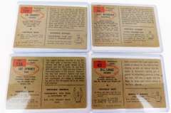 4 Bowman 1954 Colts Football Cards