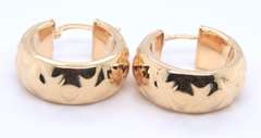 Fantastic Yellow Gold Hoop Earrings