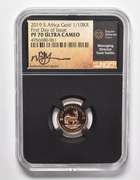 PF70 UCAM 2019 South Africa 1/10 Krugerrand - Fine Gold - Signed - NGC