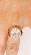 22kt Gold Plated Gemstone Cocktail Ring