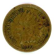 Nice 1863 Copper Nickel Indian Head Cent
