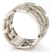Absolutelty Gorgeous White Gold Multi Row Diamond Band Gabriel & Co