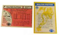 2 Walter Payton Football Cards