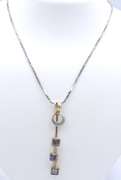 Vintage Sterling Silver Dangle Pendant on Chain