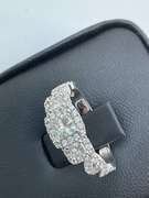 CERTIFIED NEIL LANE 14K WHITE GOLD AND DIAMOND RING