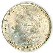 Uncirculated 1890 Morgan Silver Dollar