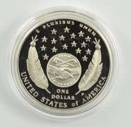 2004-P Lewis & Clark Commemorative Dollar Coin & Pouch Set Box & COA