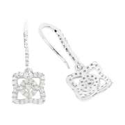 Rhodium Plated 0.56ctw Diamond Earrings
