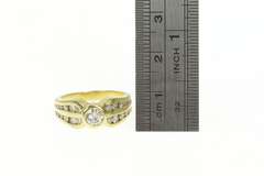 14K Yellow Gold 1.00 Ctw Round Diamond Classic Engagement Ring